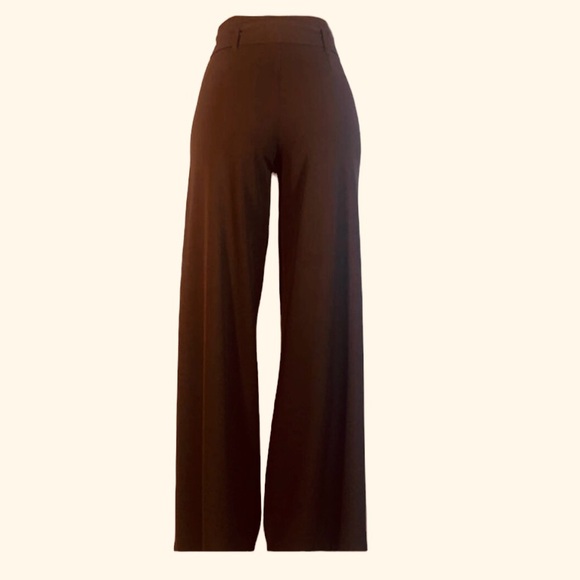 NEW JB Julie Brown NYC High Rise Pants Brown Wide Leg size 2 - Picture 5 of 5